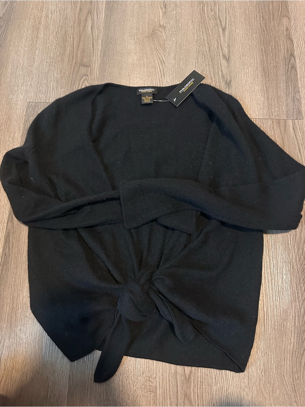 Philosophy Dane Lewis black cashmere cardigan